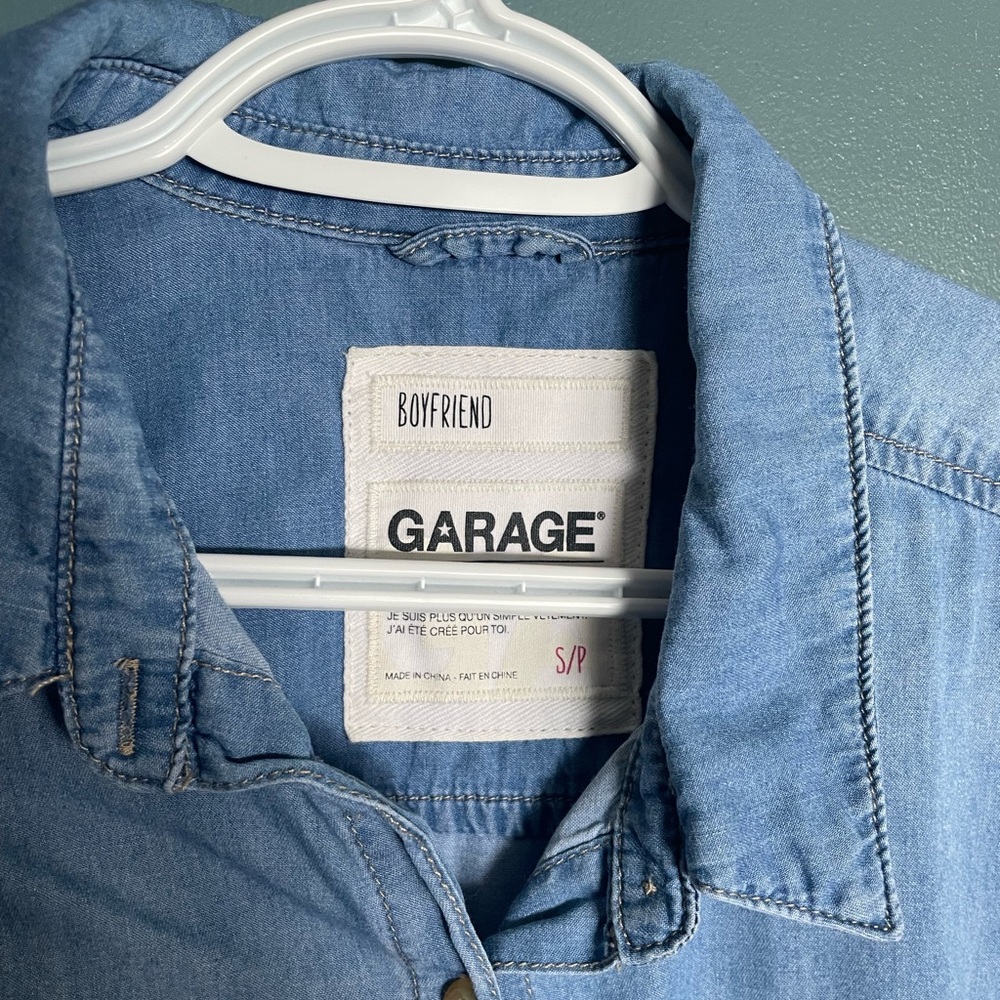 Denim long sleeve shirt
